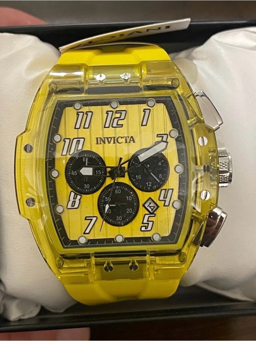 Invicta S1 Rally Kinesia Anatomic Men's Watch - 47mm, Yellow (45482)